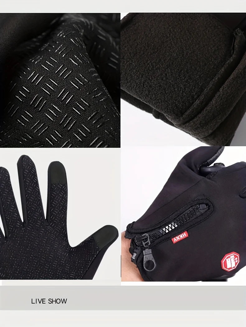 Cycling Comfort Gloves for Warmth and Grip in Autumn Winter ATHLEXES