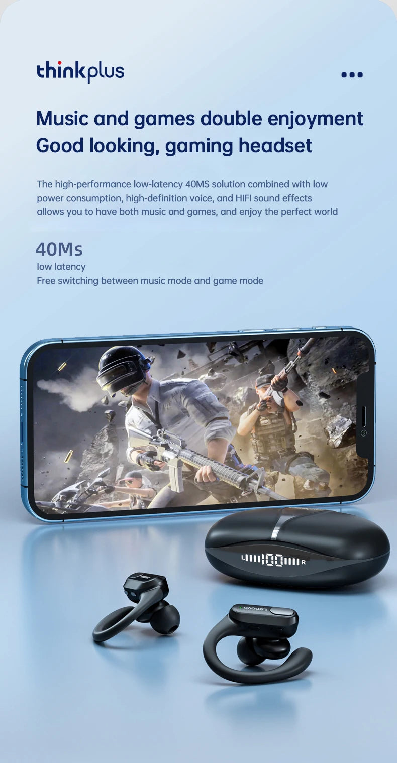 Lenovo XT80 Sports Wireless Earphones with LED Display ATHLEXES