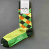 Happy Socks Men's Diamond Check Crew Socks for All Seasons ATHLEXES