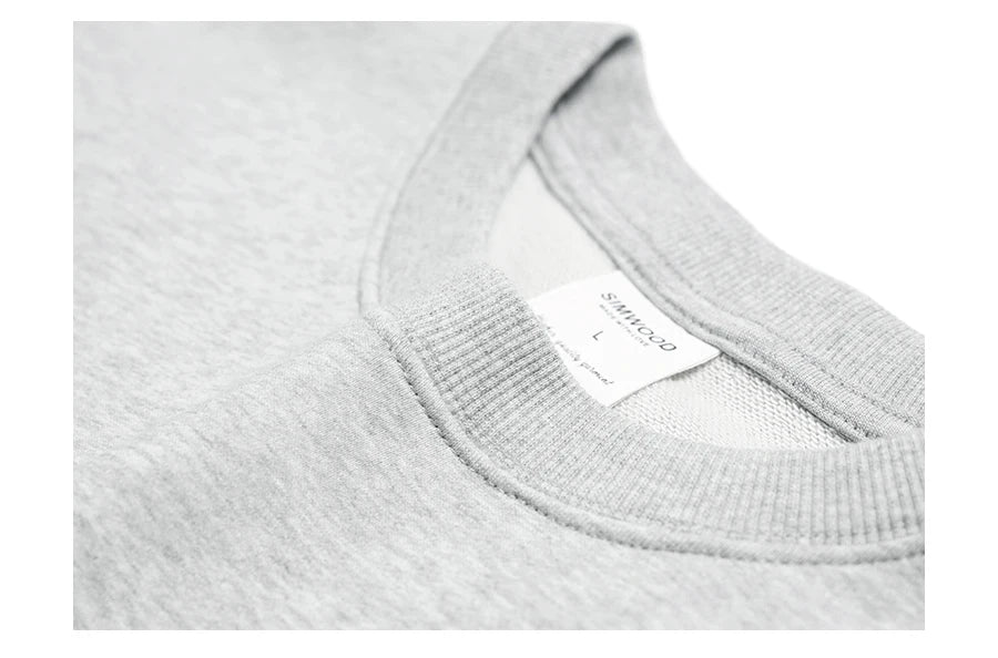 SIMWOOD Oversized Minimalist Menâ??s Sweatshirt SI980547 ATHLEXES