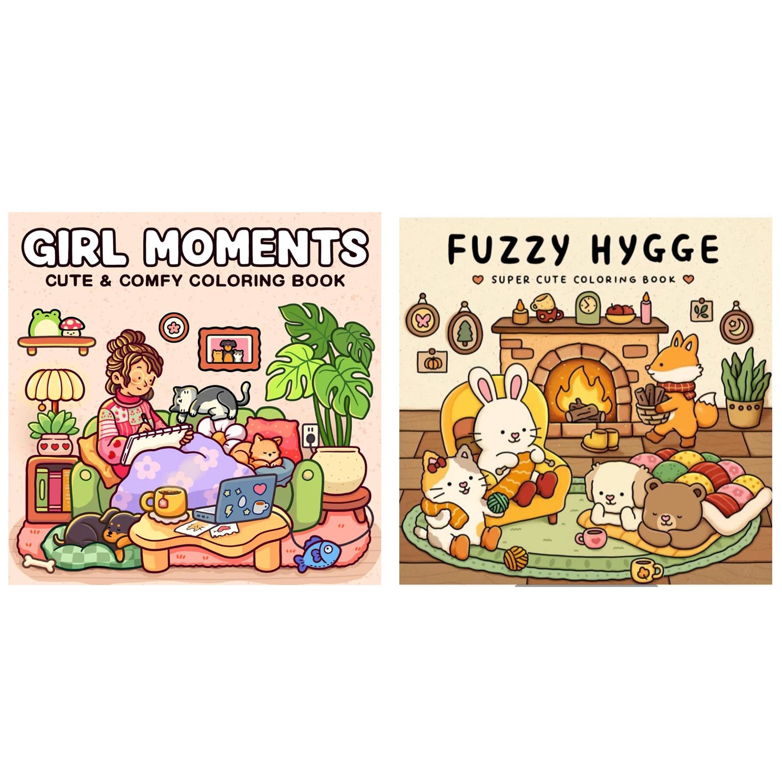 Hygge Creatures Coloring Book for Relaxation ATHLEXES