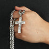 Divine Faith Stainless Steel Jesus Cross Necklace ATHLEXES