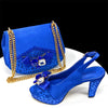 Royal Blue Elegance: Venus Chan Heel & Bag Set ATHLEXES