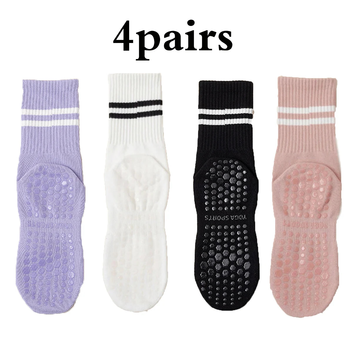 GripFit Non Slip Pilates Socks for Women ATHLEXES