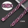 15MM Rhombus Diamond Cuban Collar for Stylish Pet Walks ATHLEXES