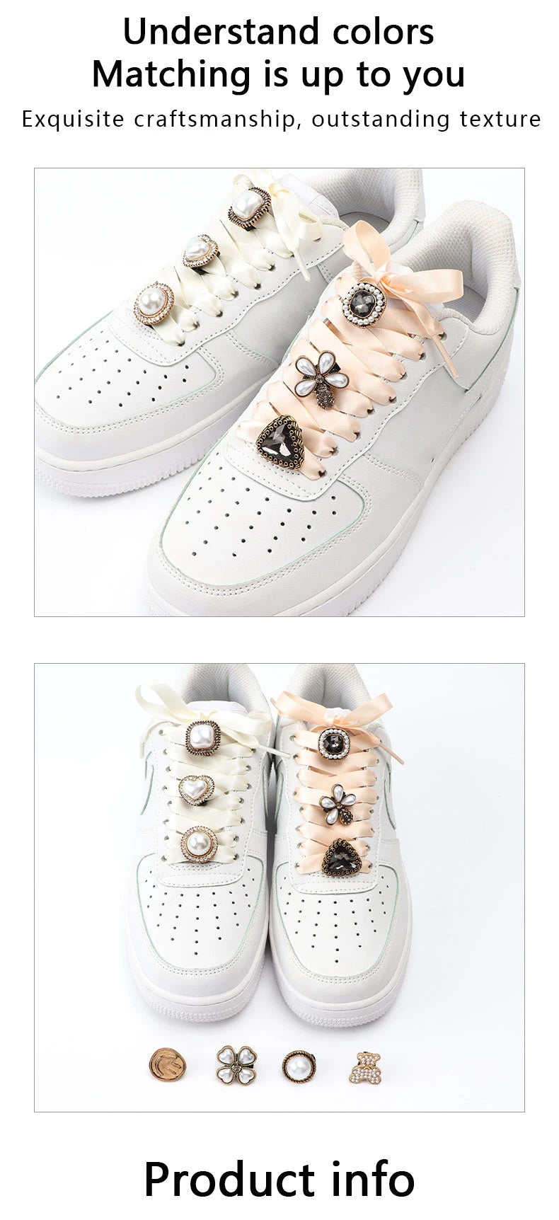 GlamourGem Flower Rhinestone Shoelace Charms ATHLEXES