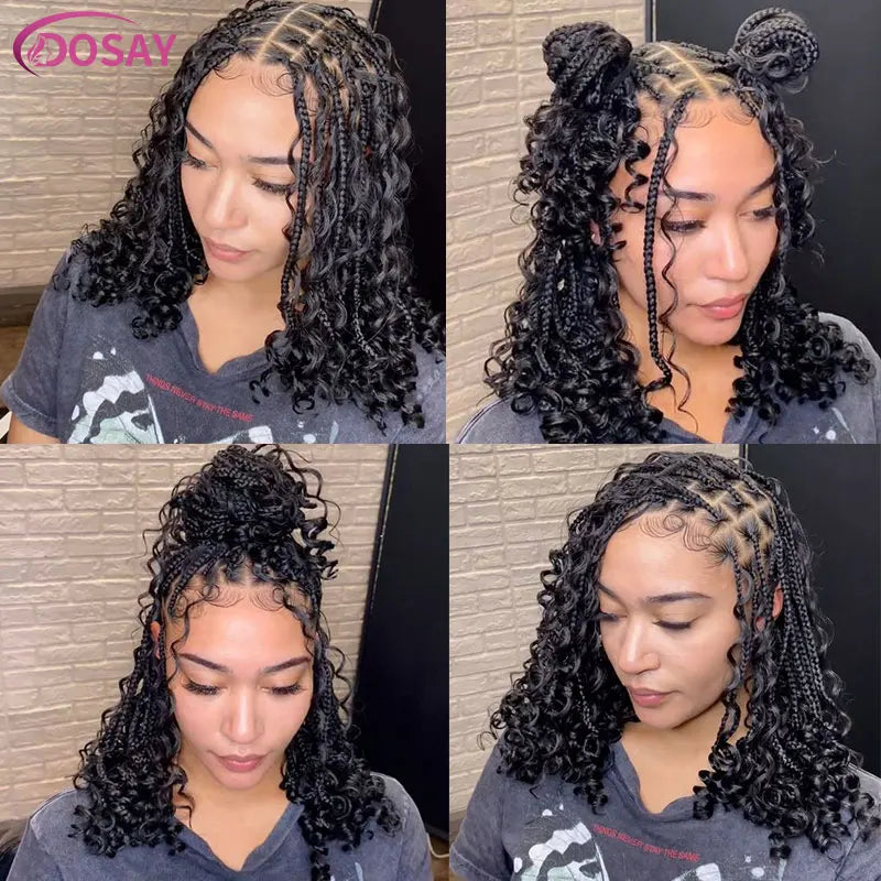 Bohemian Goddess Curly Bob Lace Front Wig ATHLEXES
