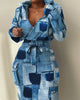 Plaid Hoodie Dress with Drawstring Detail ATHLEXES