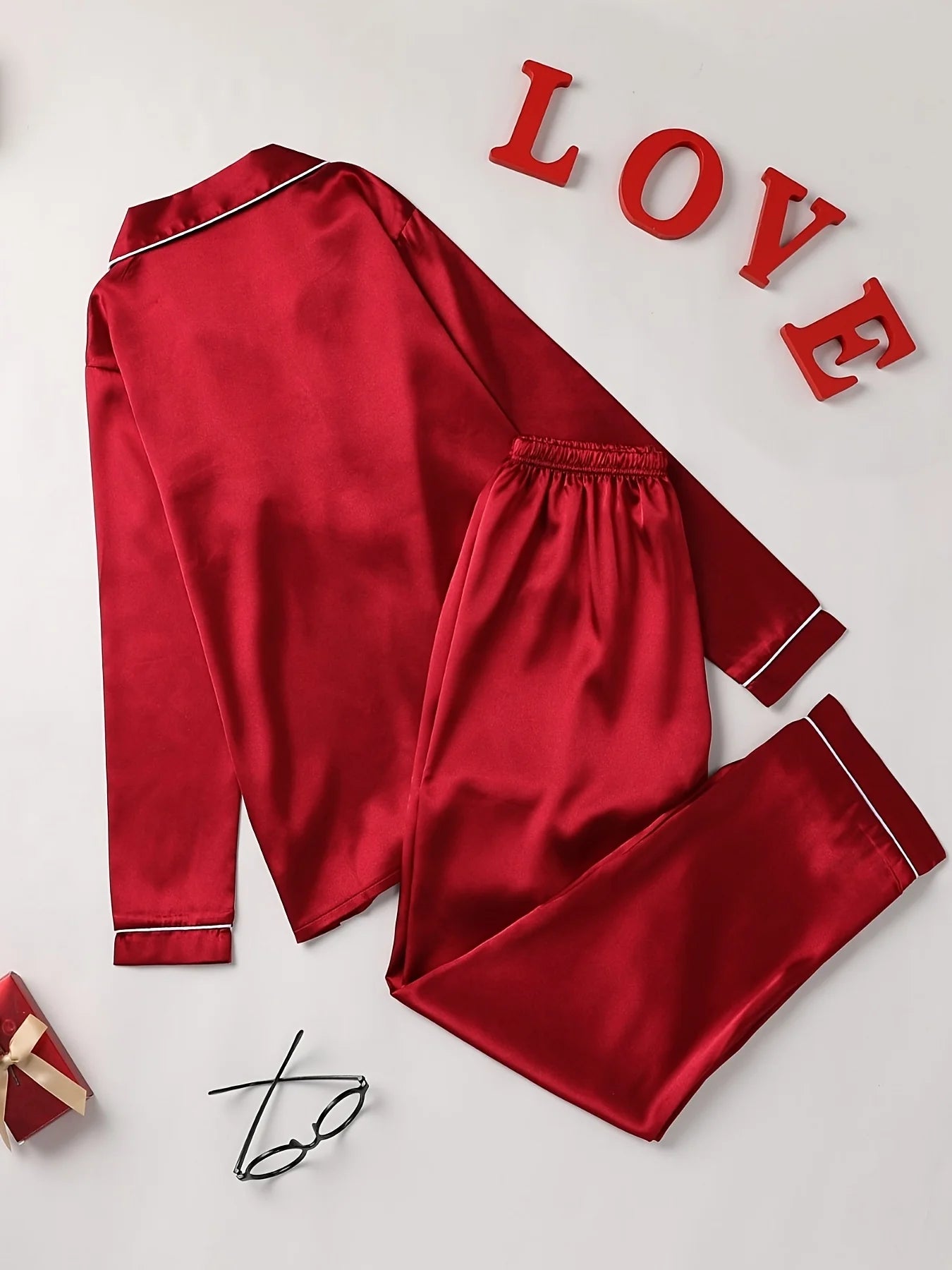 Solid Long Sleeve Pajama Set ATHLEXES