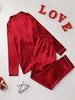 Solid Long Sleeve Pajama Set ATHLEXES