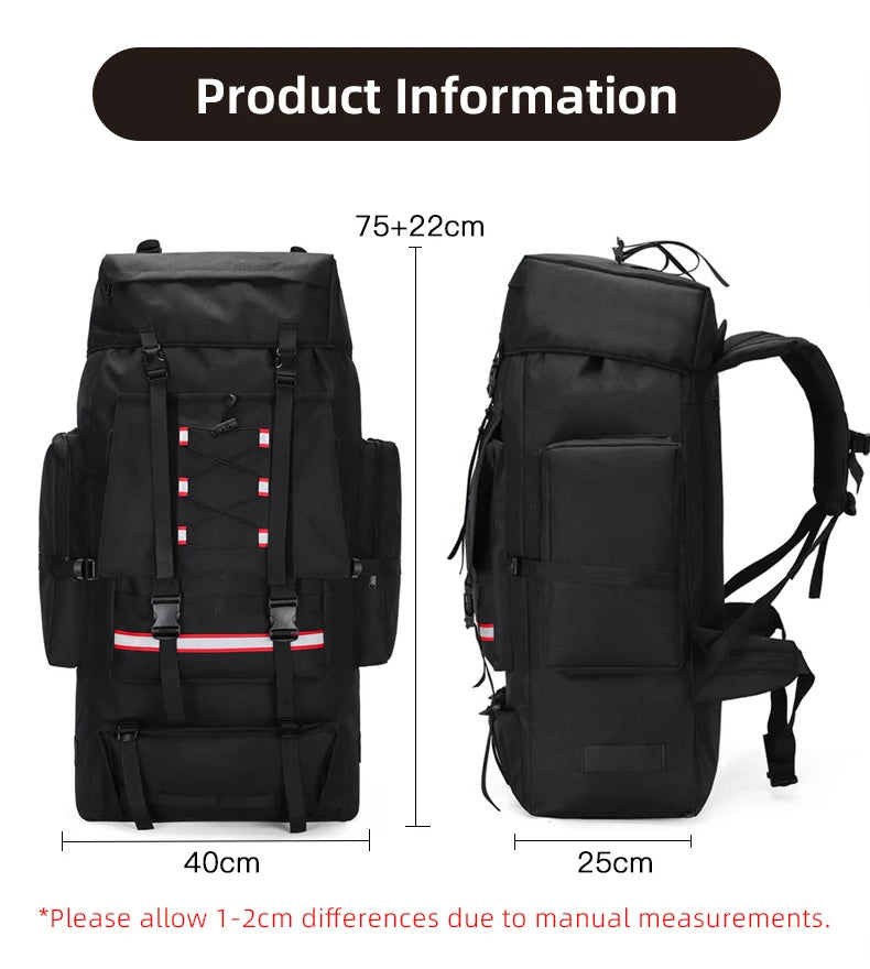 130L Adventure Ready Trekking Backpack for Men ATHLEXES