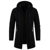 Urban Luxe Zippered Hoodie: Oversized Black Winter Sweatwear ATHLEXES
