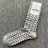 Happy Socks Men's Diamond Check Crew Socks for All Seasons ATHLEXES