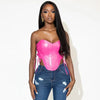 Goddess Glam Metallic Corset Top ATHLEXES