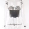 Goddess Glam Metallic Corset Top ATHLEXES