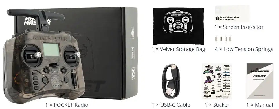 PocketEdgeTX 2.4G Left-Handed Radio Controller ATHLEXES
