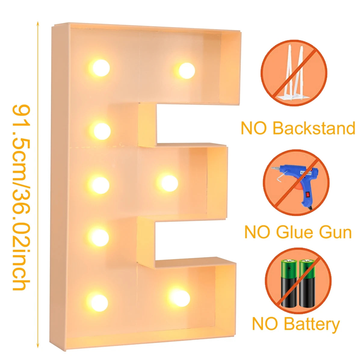 Giant LED Letter Light Box for Events & Decor ATHLEXES