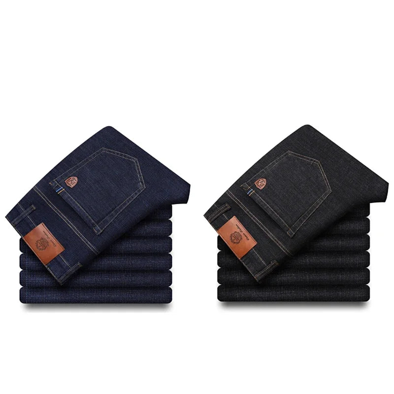 Classic Stretch Straight Fit Denim Jeans for Men ATHLEXES
