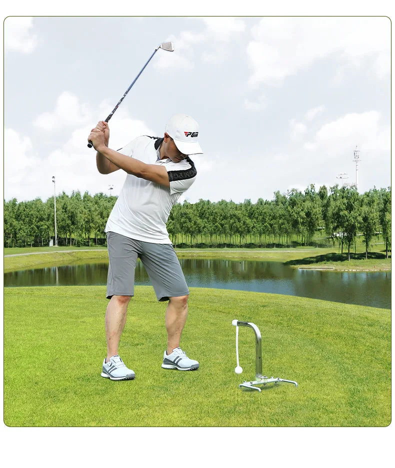 PGM Golf Swing Trainer - 360° Adjustable Practice Aid ATHLEXES
