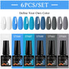 NailArt Pro 6pc UV Gel Polish Kit for Manicure ATHLEXES