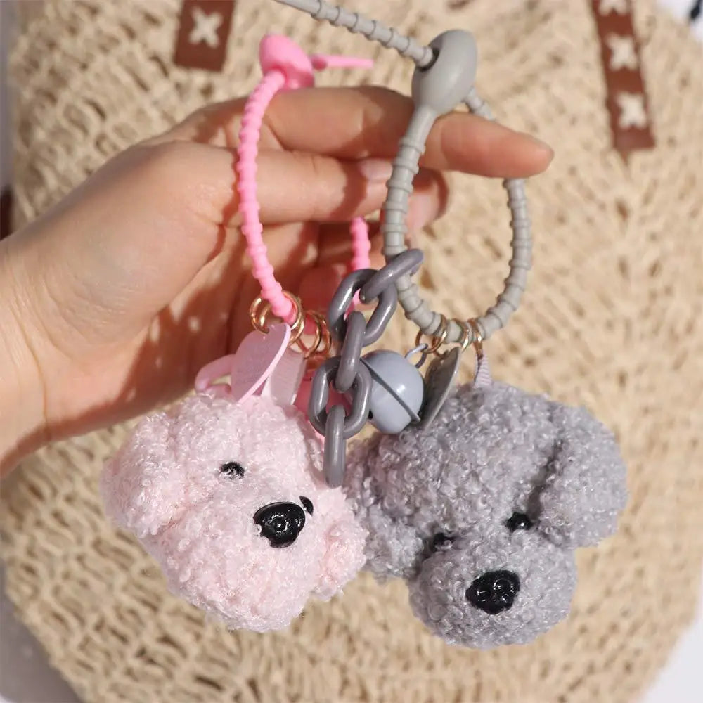 Charming Poodle Plush Keychain for Dog Lovers ATHLEXES