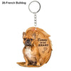 Heartfelt Dog Angel Pendant Keychain ATHLEXES