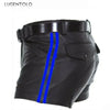 Urban Luxe PU Leather Shorts for Men ATHLEXES