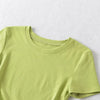 Harajuku Ruched Side Cotton Crew Neck Tee ATHLEXES