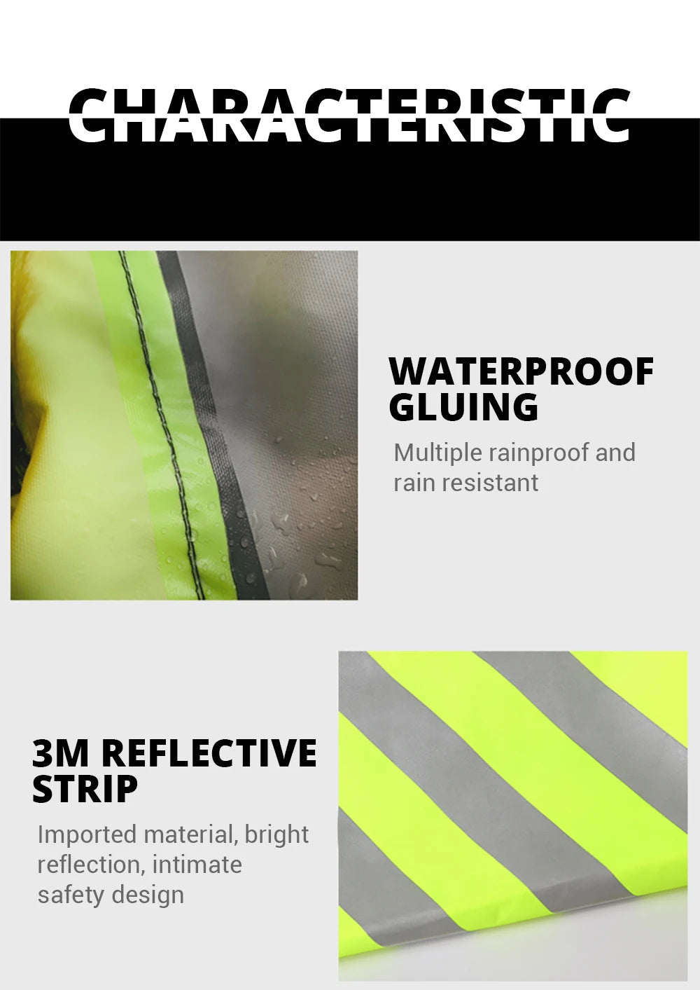 Reflective Waterproof Motorcycle Raincoat Suit ATHLEXES