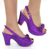 Radiant Silver High Heel Bling Party Mules for Women ATHLEXES