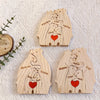 Personalized Wooden Bear Family Puzzle Decor Gift ATHLEXES