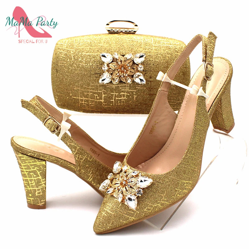 Royal Blue Elegance: Nigerian Pumps & Bag Set ATHLEXES