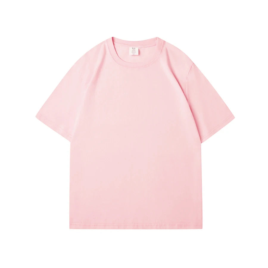 WAVLATII Women's Casual Cotton Summer Tees WT2401 - Pink & White ATHLEXES