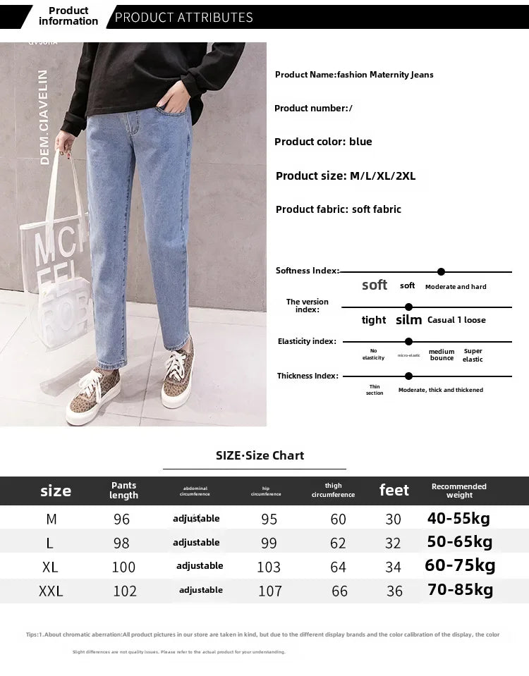 Elegant High-Waisted Maternity Jeans 2024 Collection ATHLEXES