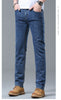 Light Blue Slim Fit Stretch Jeans for Men ATHLEXES