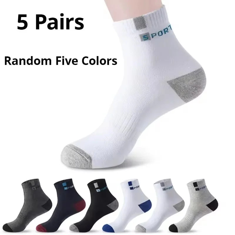 Vintage Fun Athletic Socks for Men - 5 Pairs Set ATHLEXES