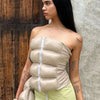 Goddess Glam Metallic Corset Top ATHLEXES