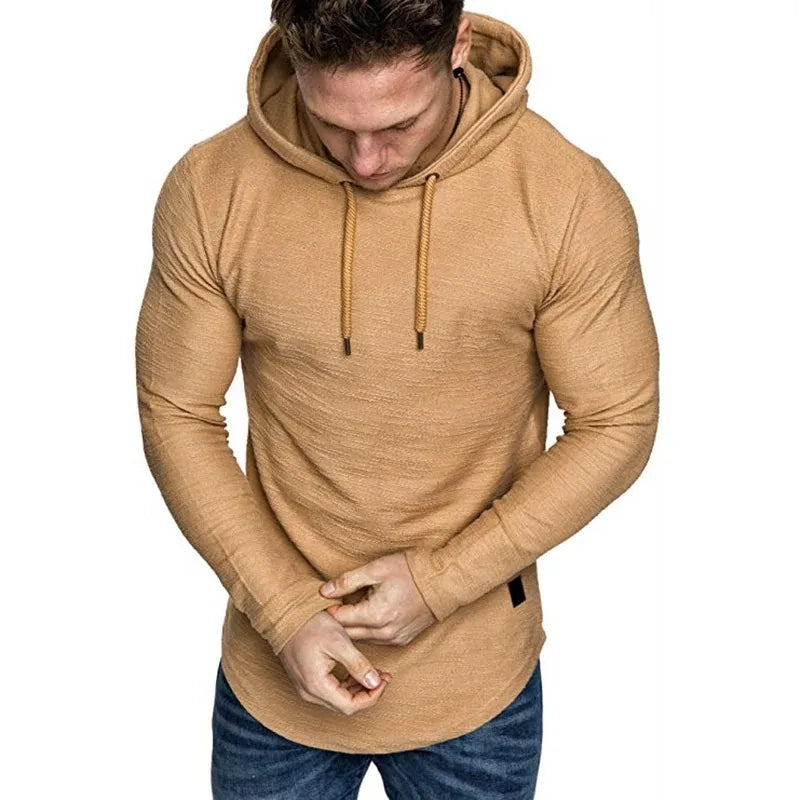 Lightweight Solid Color Hooded Sweatshirt ATHLEXES