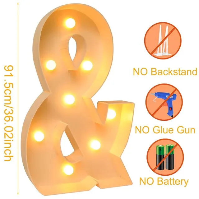 Giant LED Letter Light Box for Events & Decor ATHLEXES