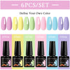 NailArt Pro 6pc UV Gel Polish Kit for Manicure ATHLEXES
