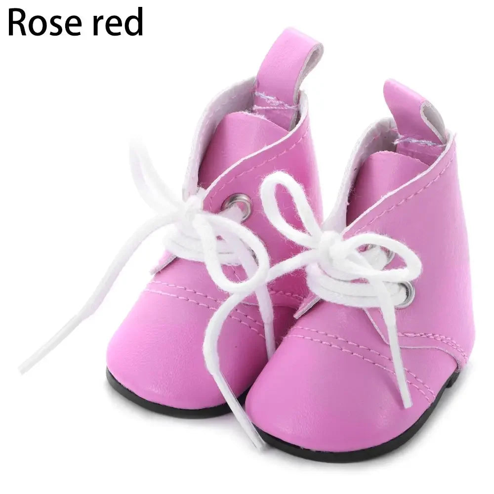 Mini Doll Boot Shoes for 20cm Plush Dolls - Stylish 5-5.5cm Accessories ATHLEXES