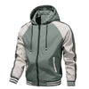 Spring Color Block Fleece Hoodie Jacket for Men ATHLEXES