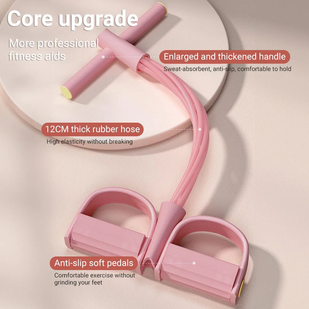 ResistFit 6-Tube Yoga Pedal Resistance Bands ATHLEXES