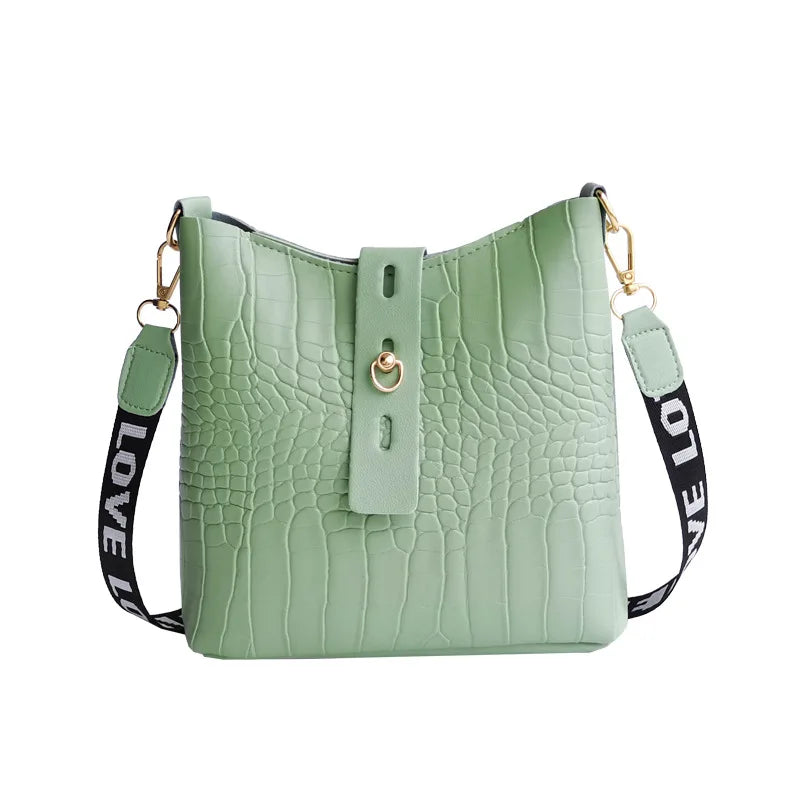 Crocodile Luxe Crossbody Handbag for Women ATHLEXES