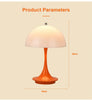 LED mushroom small table lamp portable USB charging dimmable flower bud lamp bedroom bedside lamp ATHLEXES