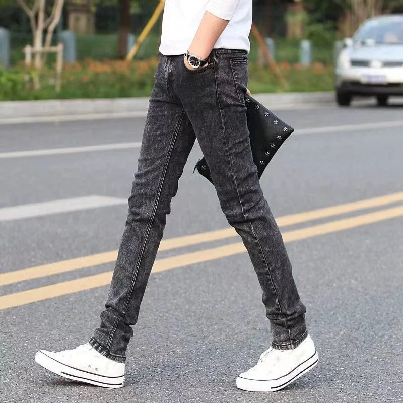 High Quality Slim Fit Denim Pencil Pants for Men ATHLEXES