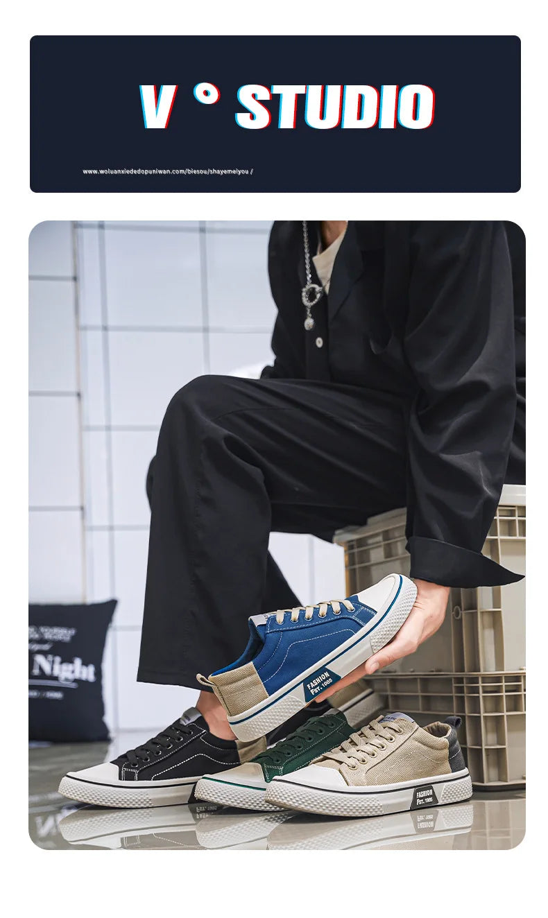2025 Men's Breathable Canvas Skate Shoes ATHLEXES
