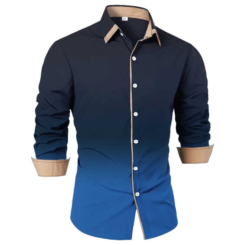 Gradient Comfort Casual Shirt for Men ATHLEXES