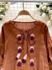Vintage Elegance Embroidered Autumn Blouse D5541 ATHLEXES