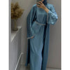 Eid Silky Satin Abaya Set ATHLEXES